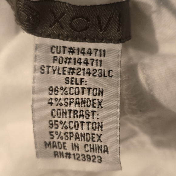 White Wide-legged Lace Trim Pants - Picture 3 of 3